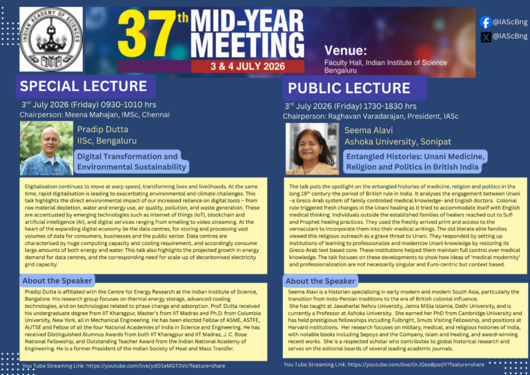 Science Beyond Boundaries: Inspiring Ideas from the 37th Mid-Year Meeting of the Indian Academy of Sciences