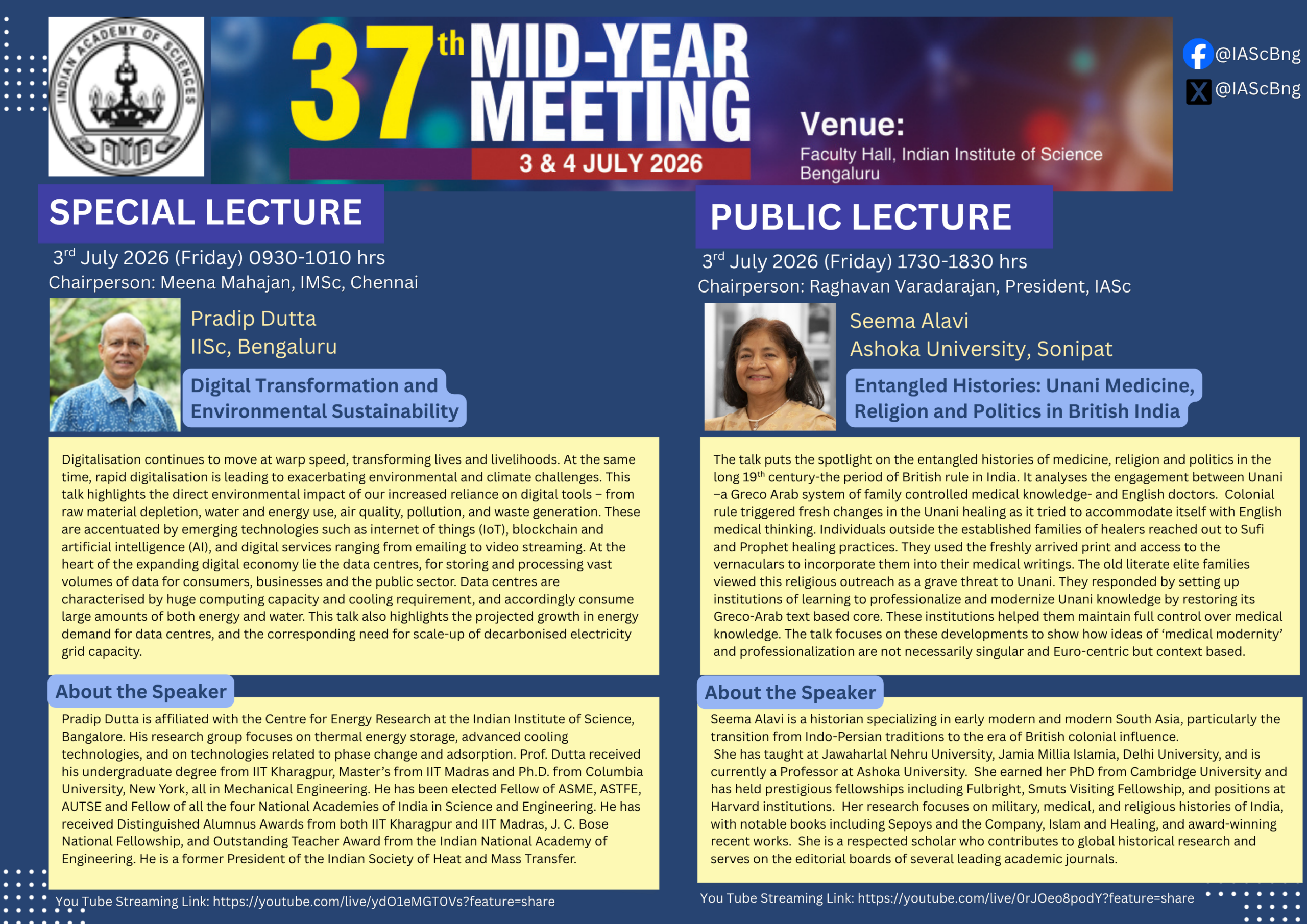 Science Beyond Boundaries: Inspiring Ideas from the 37th Mid-Year Meeting of the Indian Academy of Sciences
